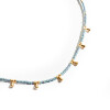 Collar acero con azul Collar acero con azul