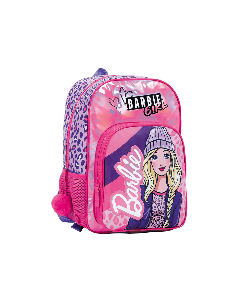 Mochila Infantil Barbie Grande - Rosa 
