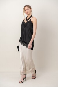 MUSCULOSA DESTELLO Negro