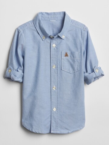 V-OXFORD WOVEN TOP WHITE000