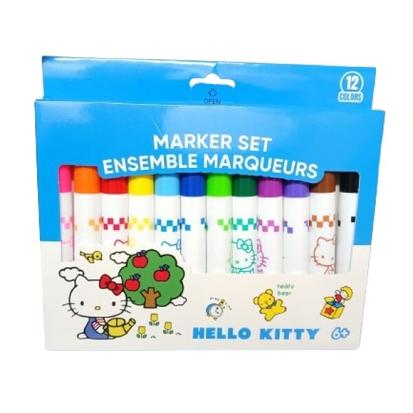 Marcadores Hello Kitty 12pcs azul