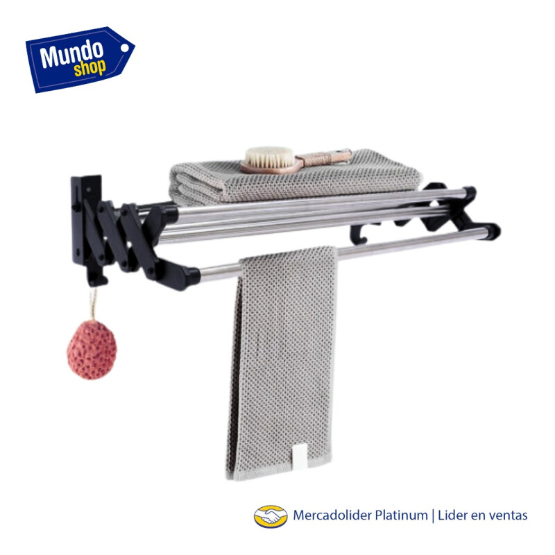 Tendedero Plegable De Pared Retractil P/ropa Gris