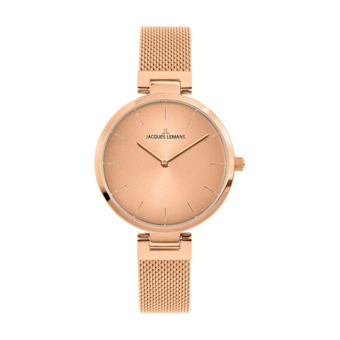 Reloj Jacques Lemans 1-2110L Milano de acero inoxidable en oro rosa Reloj Jacques Lemans 1-2110l Milano De Acero Inoxidable En Oro Rosa