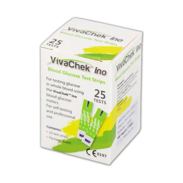 Tiras Reactivas Para Glucosa x 25 - Vivachek Ino Tiras Reactivas Para Glucosa x 25 - Vivachek Ino