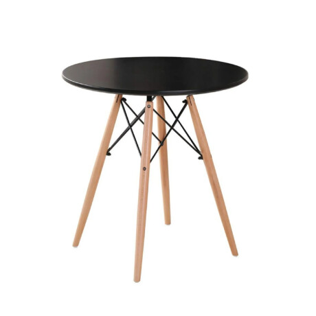MESA DE COMEDOR EAMES REDONDA METAL 80 CM Mesa Eames Negra Redonda 80cm
