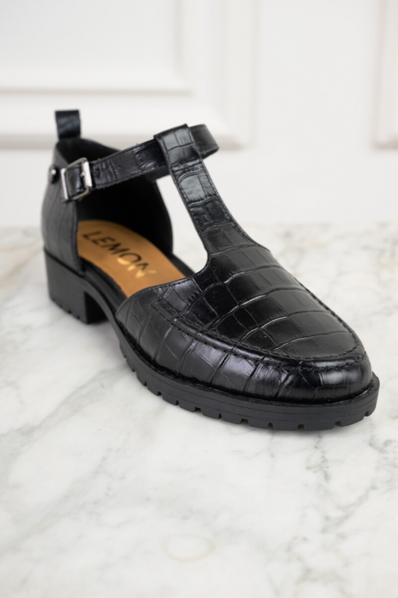Zapato Hebilla - Negro 