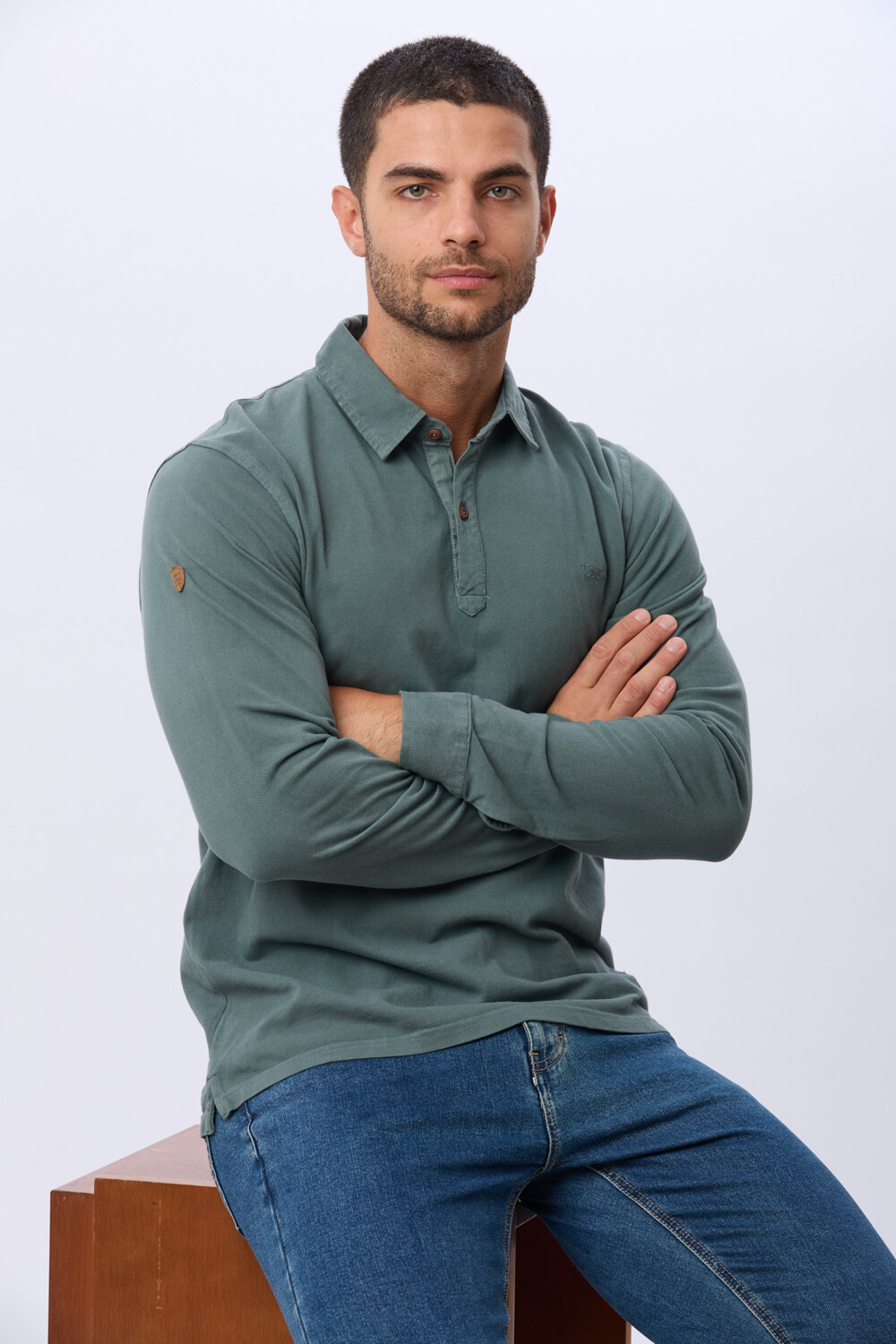 REMERA POLO DE ALGODON Verde