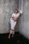 Pollera Calada Beige