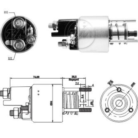 AUTOMATICO DE ARRANQUE MERCEDES BENZ M. BENZ SPRINTER - C180 - C200 - DENSO - MARELLI ZM AUTOMATICO DE ARRANQUE MERCEDES BENZ M. BENZ SPRINTER - C180 - C200 - DENSO - MARELLI ZM