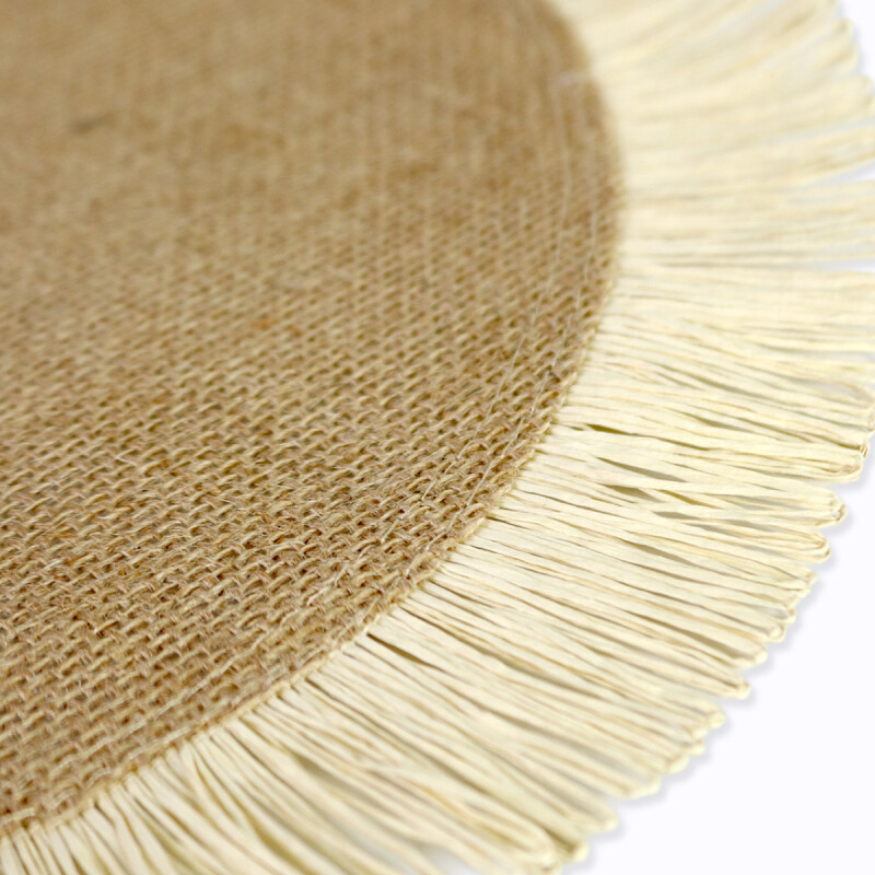 INDIVIDUAL RED BEIGE COMB 38CM Unica