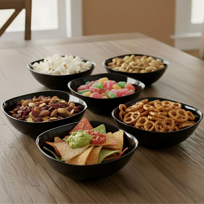 Bowl semi cuadrado 480ml NEGRO