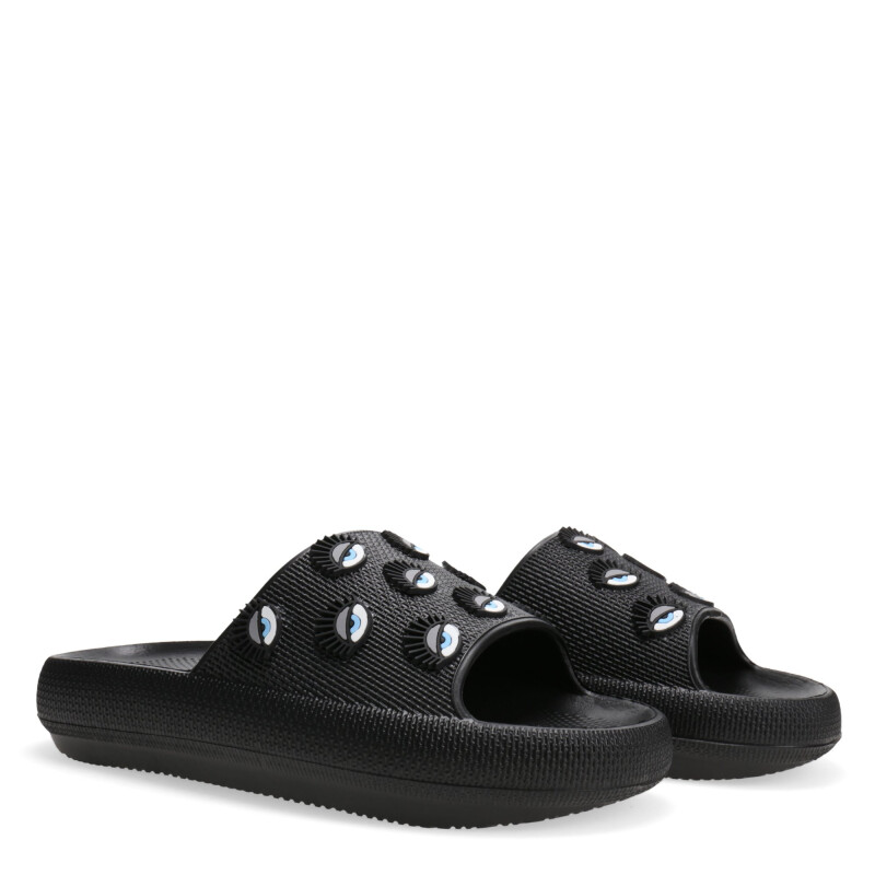 Chanclas de Mujer Miss Carol RODAS estilo playeras Negro