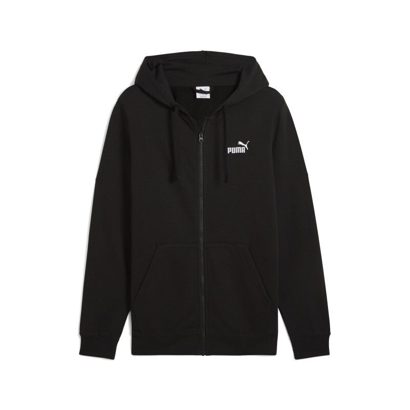 Canguro Puma ESS No. 1 Logo Full-Zip Hoodie FL de Hombre - 682586 01 Negro