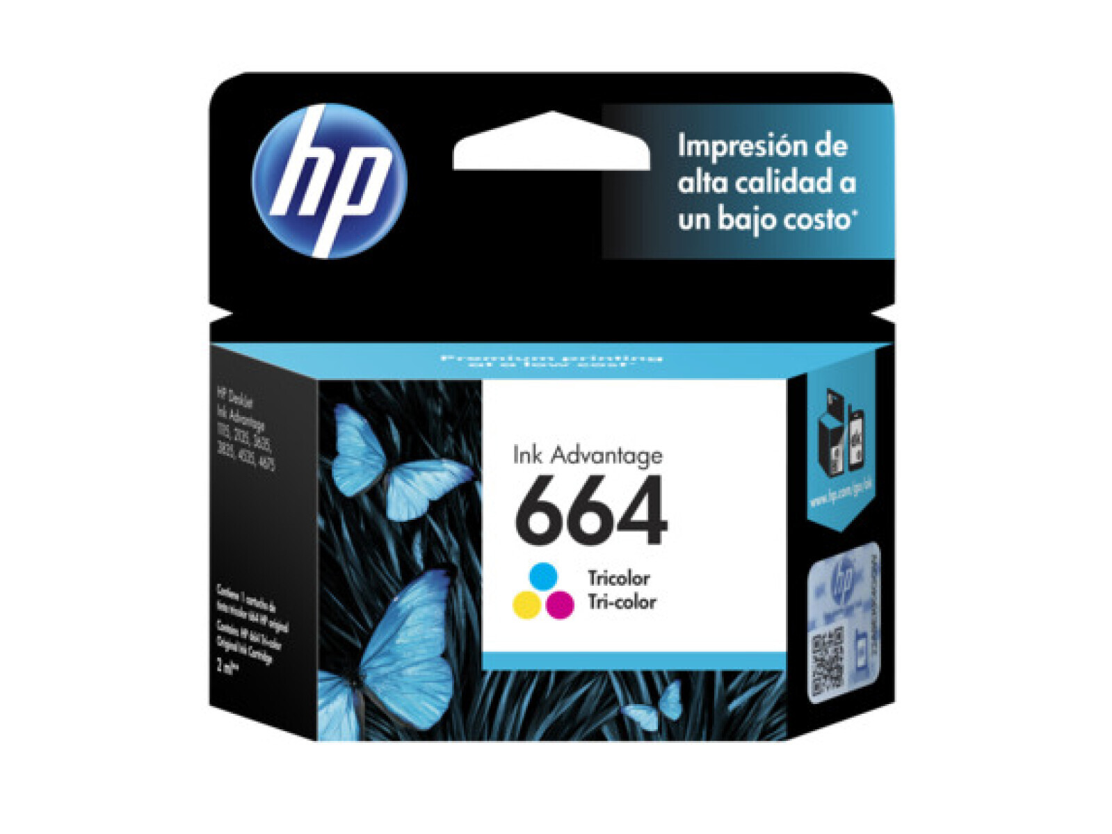 Cartucho Original HP 664 Color - Unica 