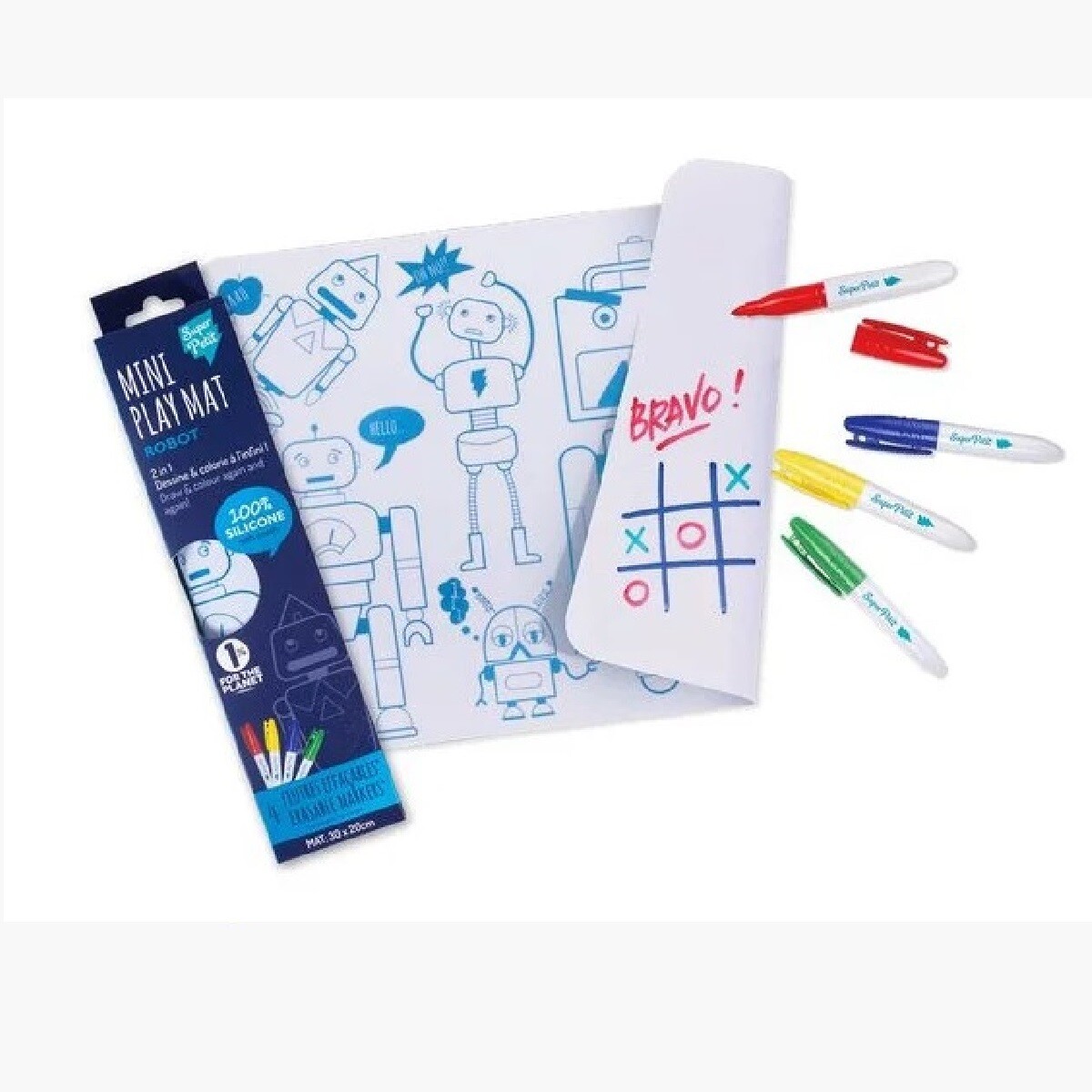 Mini Lamina Robot Super Petit + 4 marcadores Único