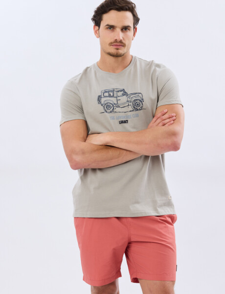 SHORT DE BAÑO LISO Ladrillo