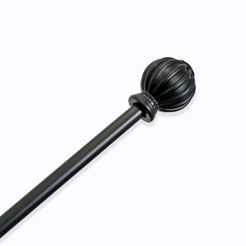 VARA METAL NEGRO P/CORTINA 218-304.8CM Unica