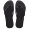 Sandalia de Mujer Havaianas Slim GLitter II Negro - Gris Oscuro