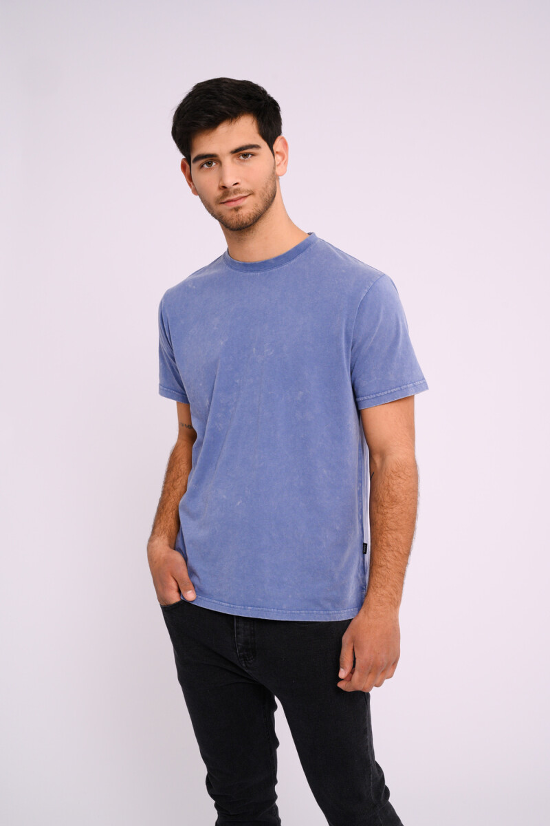 Remera oversize lavada Azul