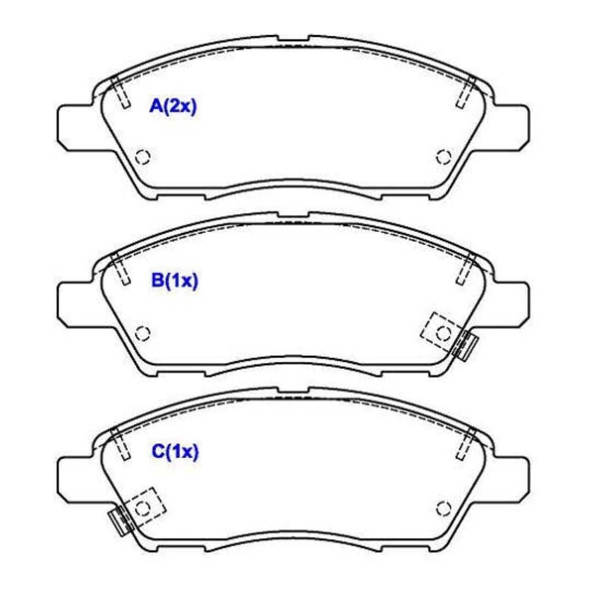 PASTILLA DE FRENO DELANTERA 