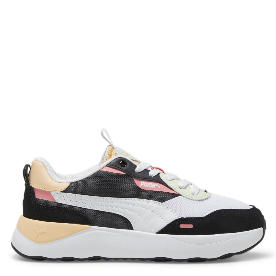 Championes de Mujer Puma Runtamed Platform Blanco - Negro - Anaranjado