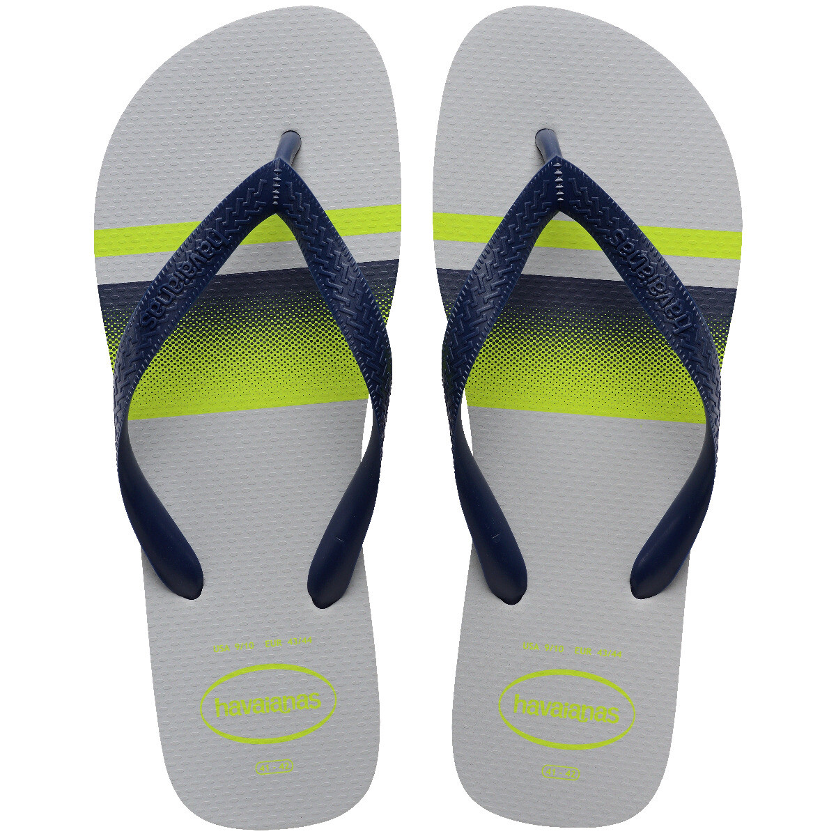 HAVAIANAS TOP BASIC - Blanco-azul 