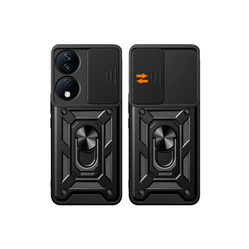 Protector para Honor X7B cubre cámara y anillo color negro Protector Para Honor X7b Cubre Cámara Y Anillo Color Negro
