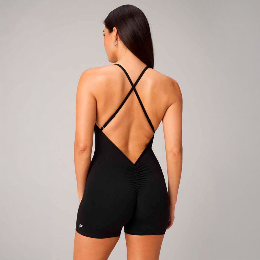 Enterizo Booty Scrunch Pureluxe V-Back Enterizo 4 Mujer Black