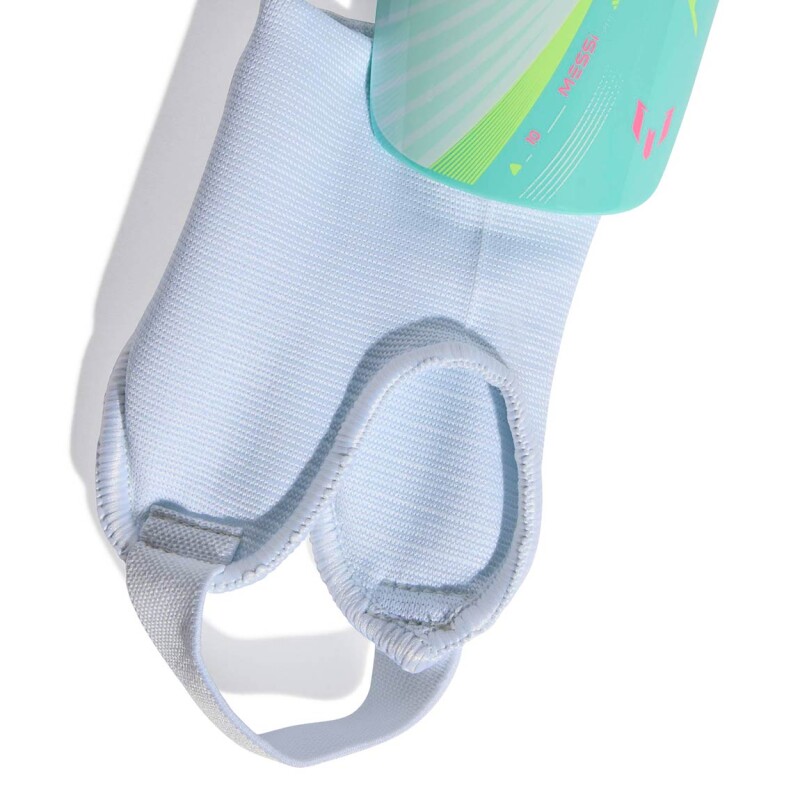 ADIDAS CANILLERAS MESSI SG MTC J Blanco-Verde Agua