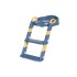 Asiento reductor infantil para inodoros con escalera Azul
