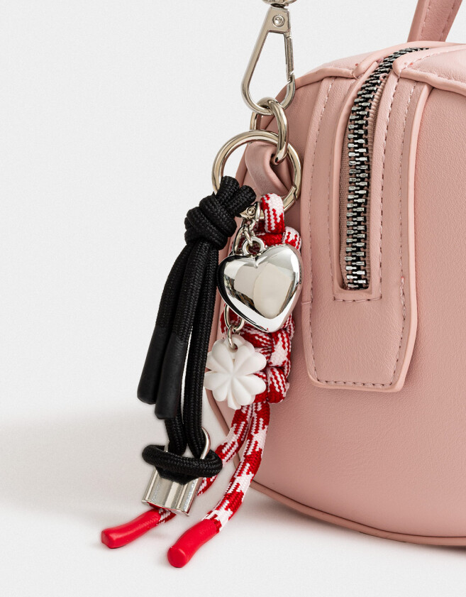 Bowling Cartera Bowling Con Charm - Rosa Viejo