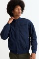 Campera bomber de nylon AZUL MARINO