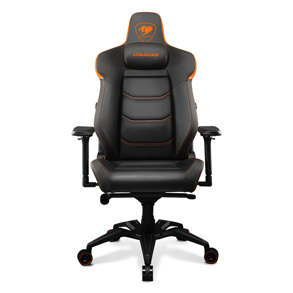 Silla Gamer COUGAR Evo Con Almohada Magnética - Black Orange 