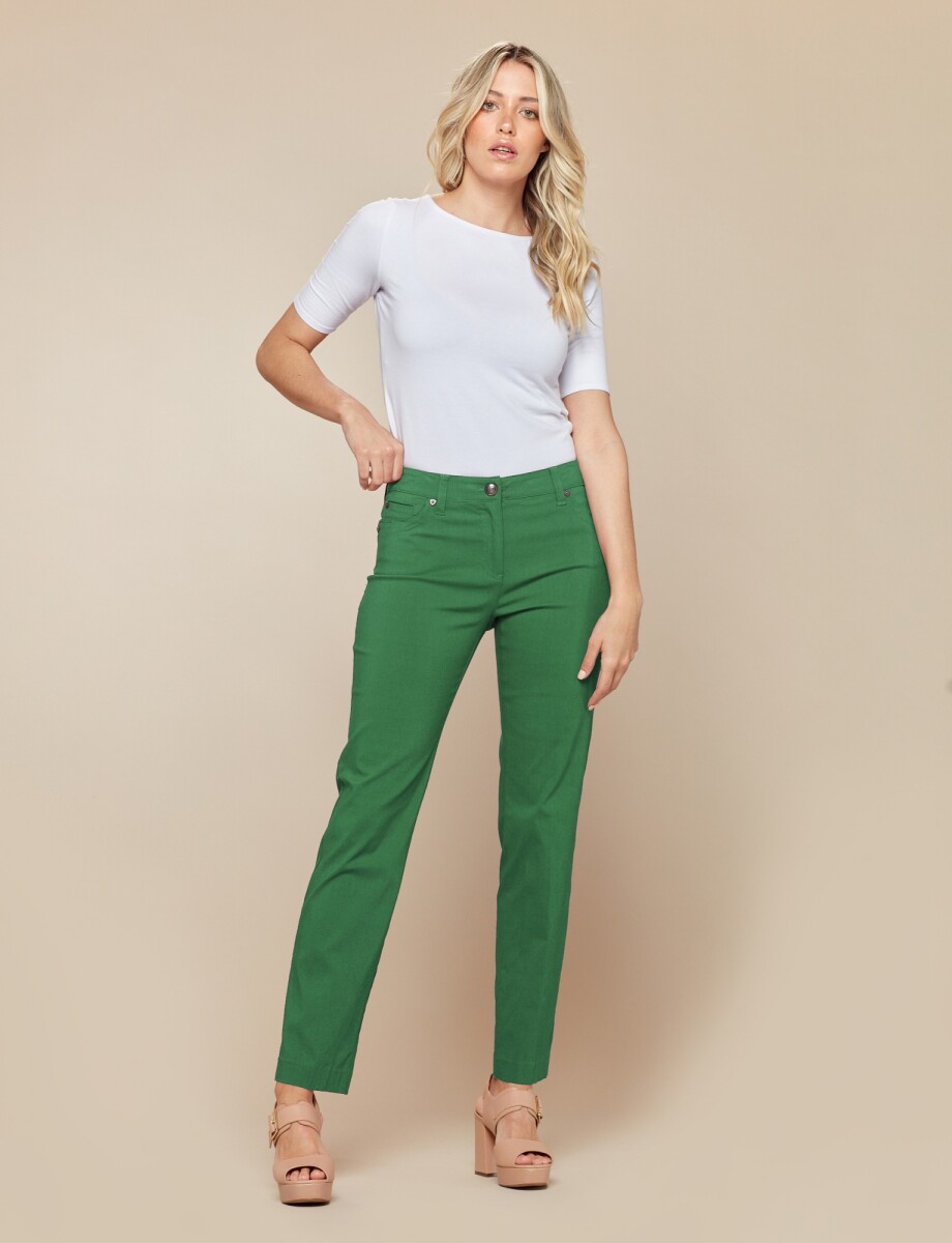Pantalon Slim - Verde 