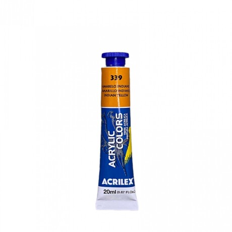 Pintura Acrílica para Lienzo Acrilex 20ml (Tonos Amarillos) 339 Amarillo Indiano