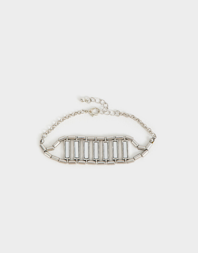 Pulseras Flexibles Metal Pulsera Flexible De Metal - Plateado
