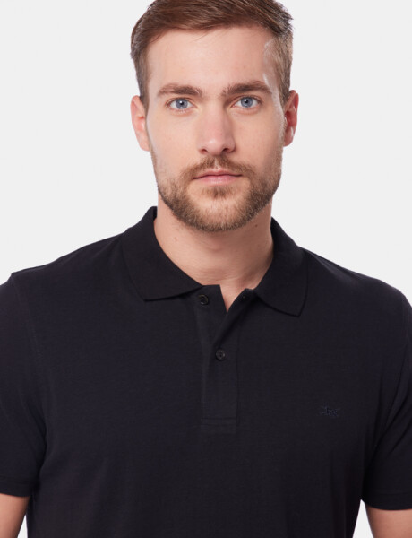 REMERA POLO JERSEY LISA Negro