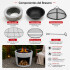 Brasero Fogón Fire King Dw638 BRASERO FIRE KING REDONDO DW638