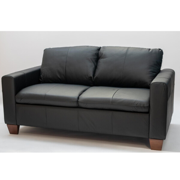 SOFA CUERO - 2 CUERPOS - MODELO BLANC - NEGRO SOFA CUERO - 2 CUERPOS - MODELO BLANC - NEGRO