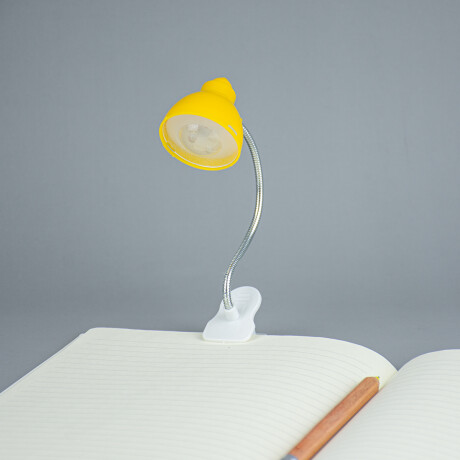 Luz De Lectura Con Clip Amarillo