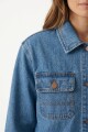 Campera denim larga JEAN MEDIO