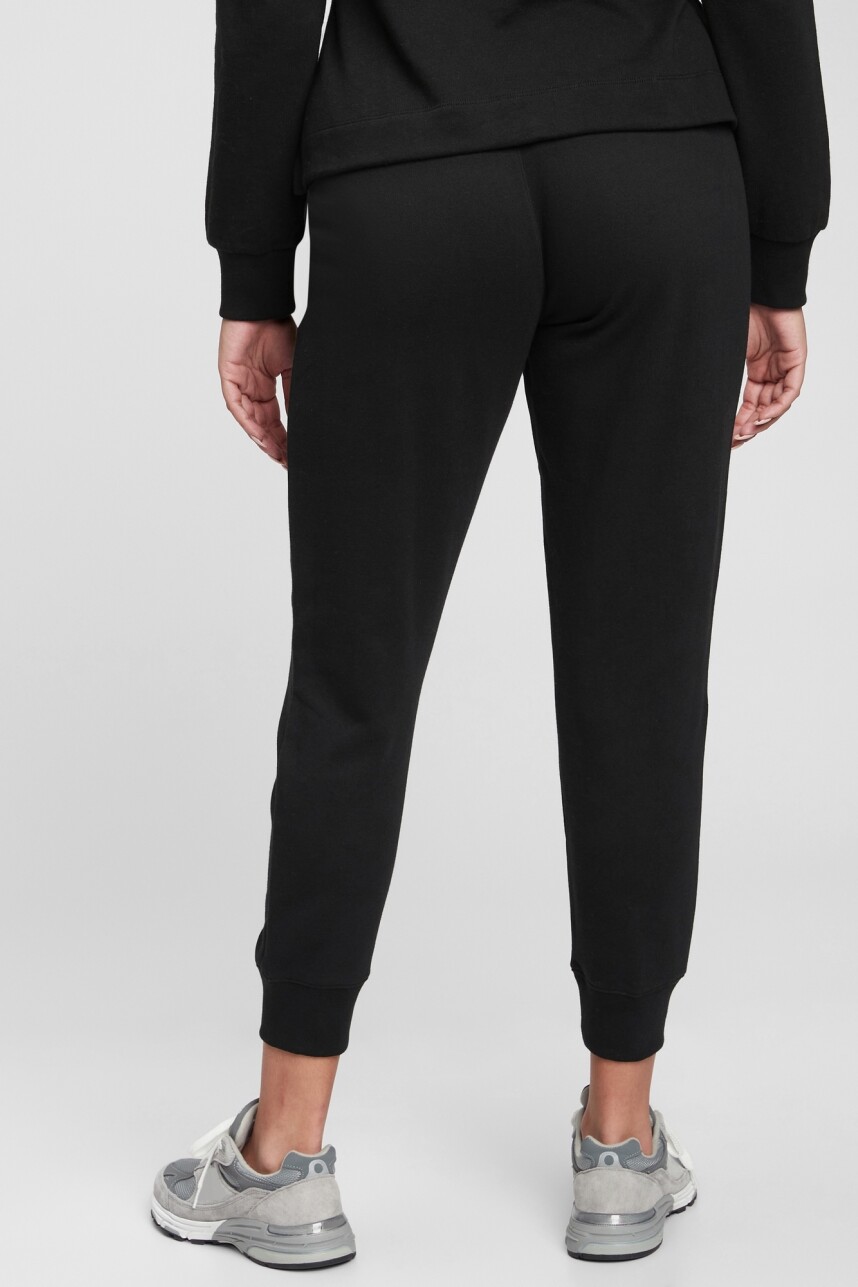 Pantalon Deportivo Con Puño Mujer True Black