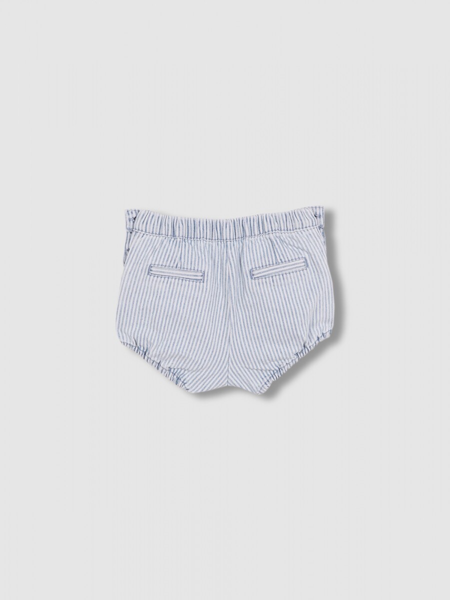 Pantalon De Micro Rayas Gris