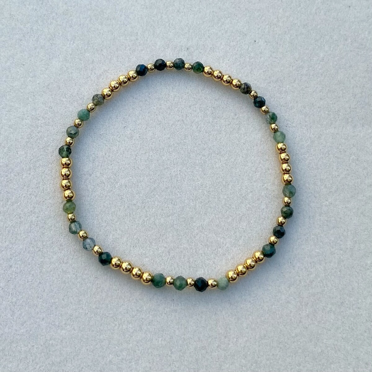 Pulsera LUPE en acero y piedras naturales 