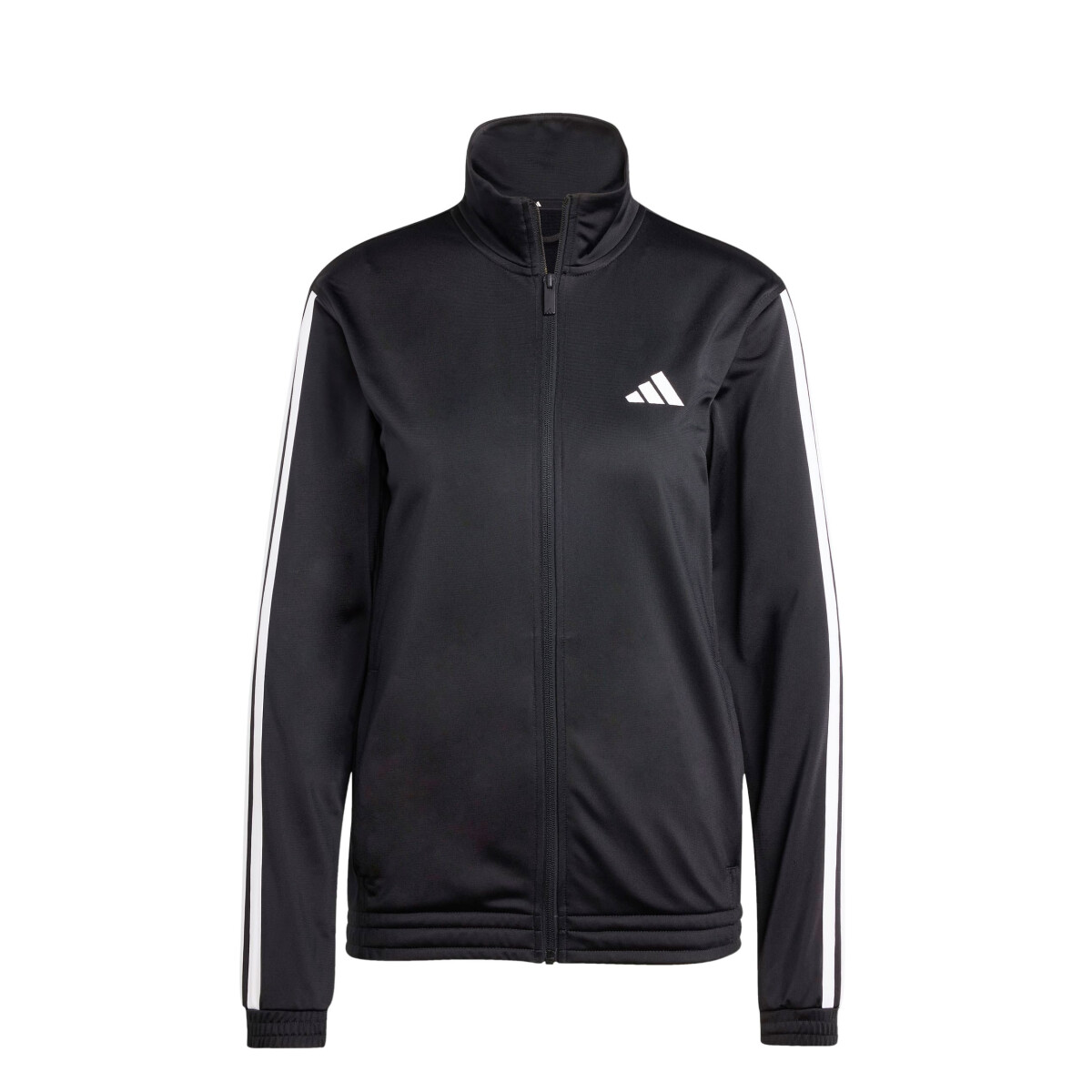 Campera de Mujer Adidas Deportiva 3 Tricot - Negro - Blanco 