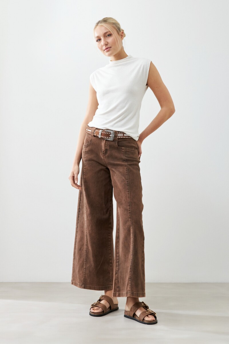 Remera canalé - crudo 