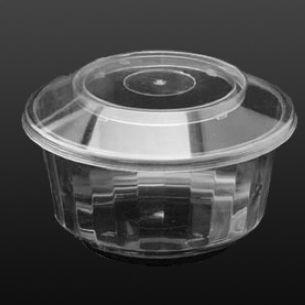 TAPA POTE FACETADO 210 CC TRANSPARENTE