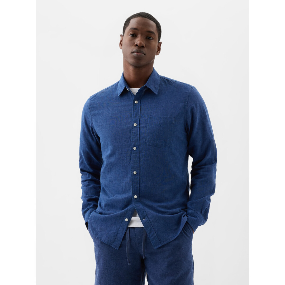 V-LS STANDARD LINEN COTTON - BAINBRIDGE BLUE 
