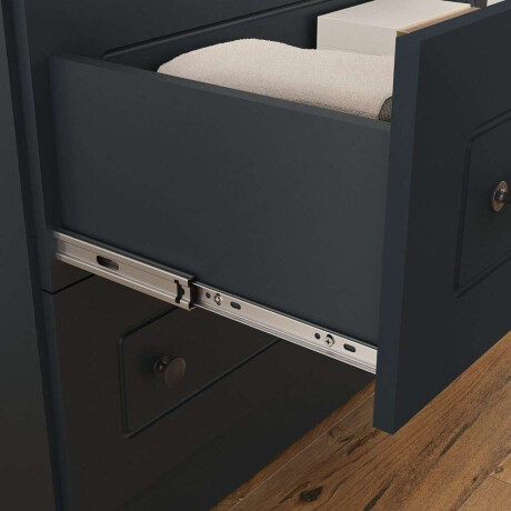 Ropero Americana PLUS 4 puertas 2 cajones 100%MDF Gris Grafito