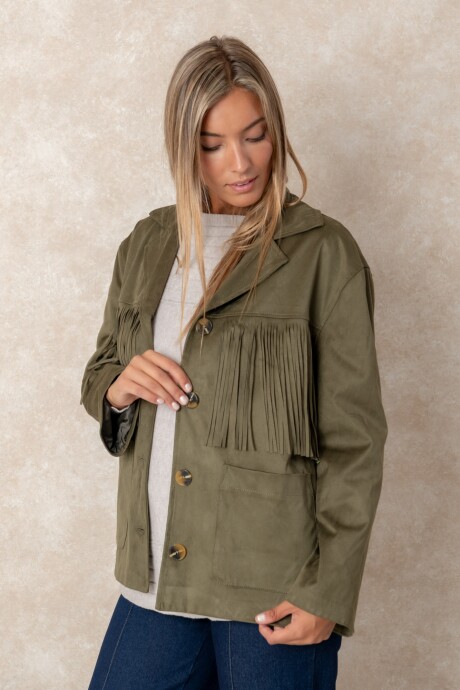 CHAQUETA CRETA Verde seco
